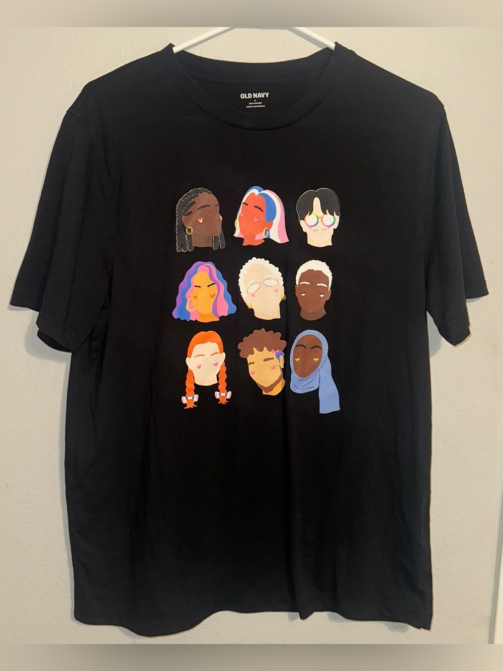 Old Navy Black Shirt Multicultural Women